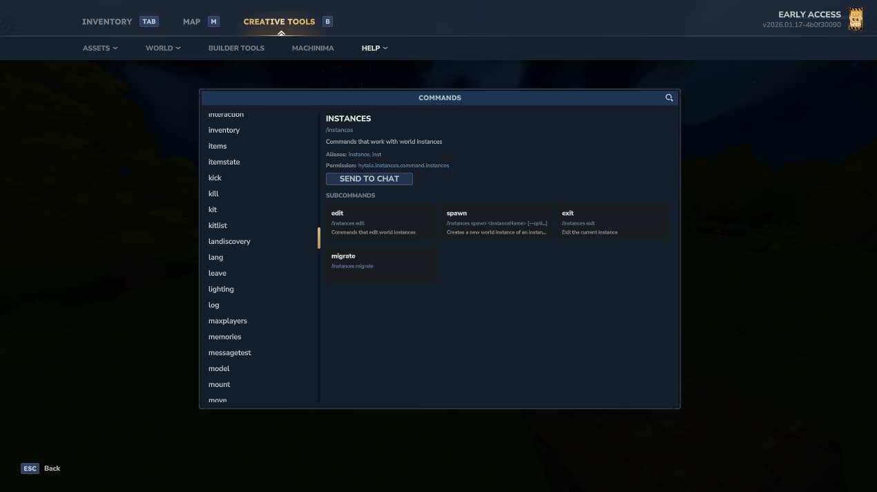 Server screenshot