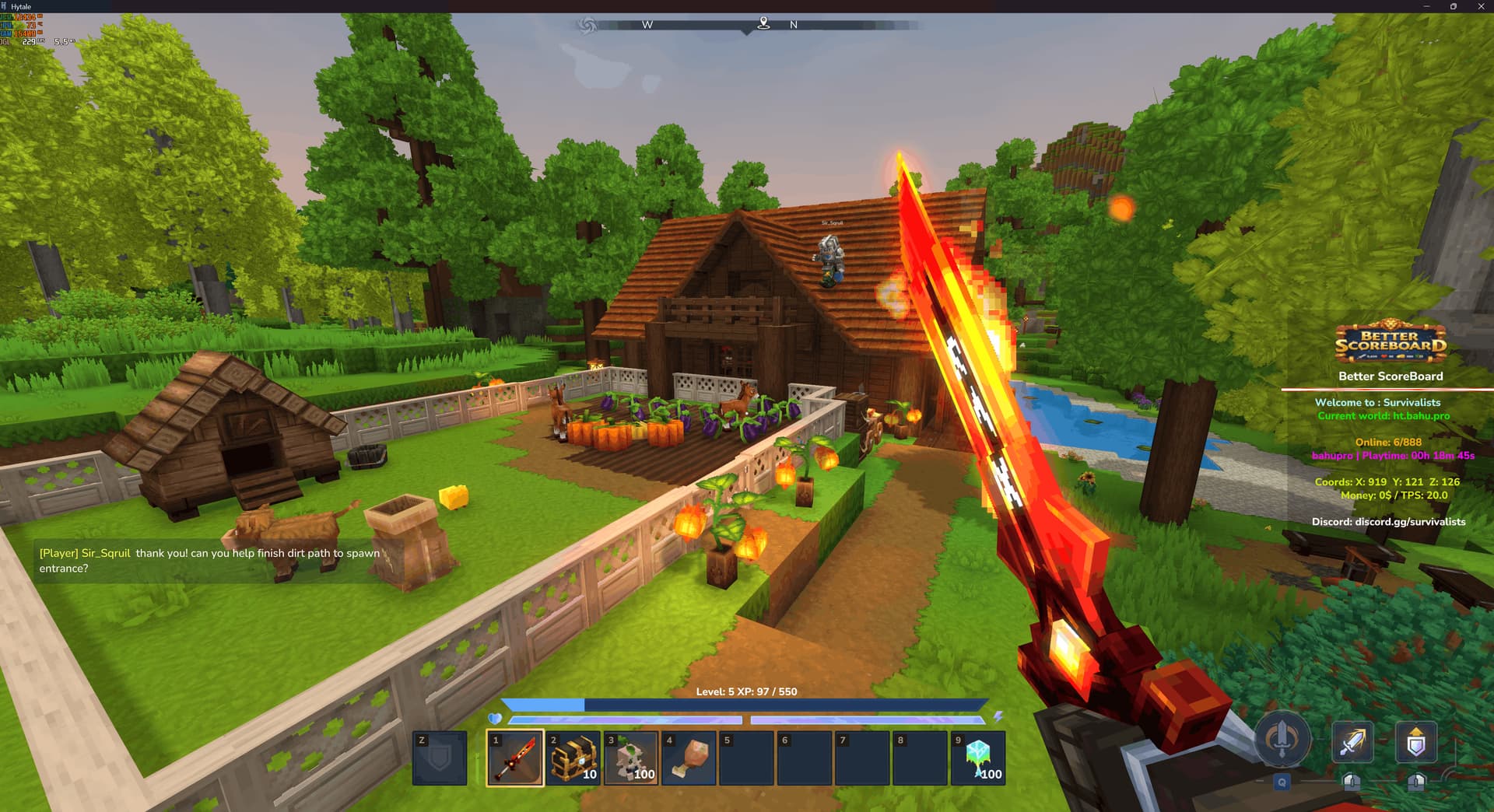 Server screenshot